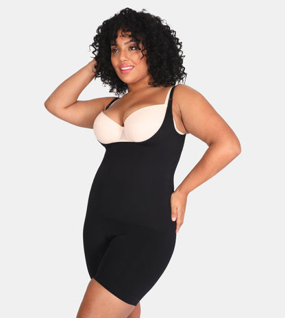 Open Bust Bodysuit Shaping Shorts