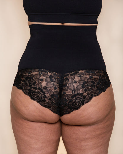 High Waisted Shaping Lace Panty