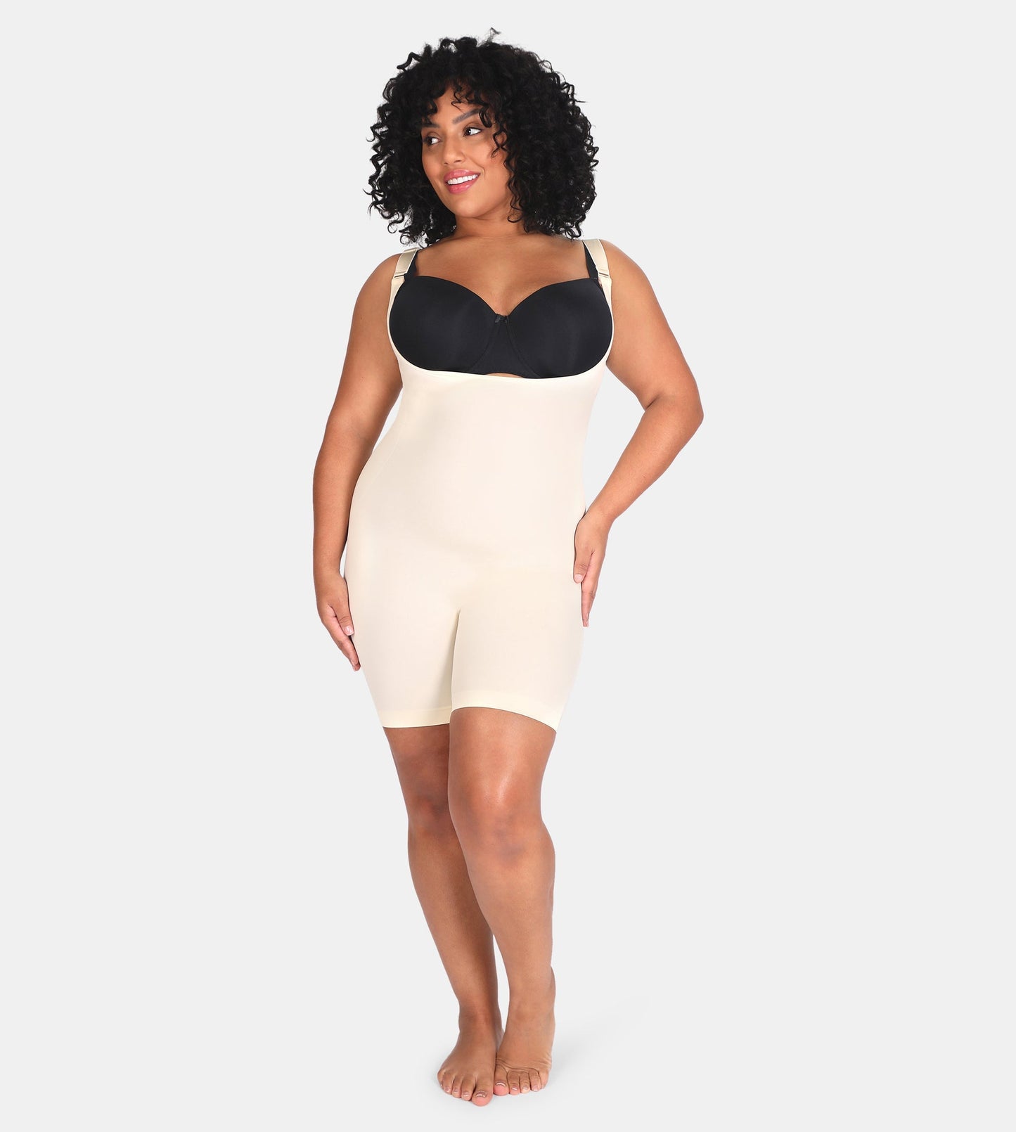 Open Bust Bodysuit Shaping Shorts