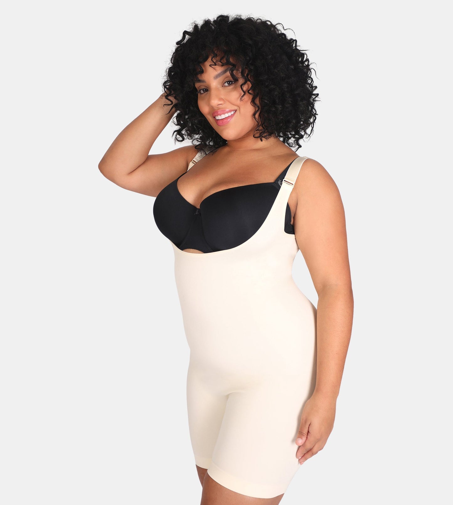 Open Bust Bodysuit Shaping Shorts